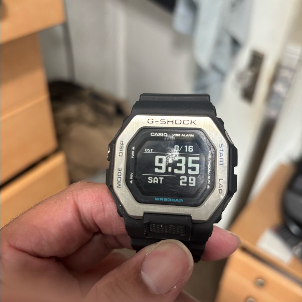 Casio G-Shock Black and Silver Digital Watch